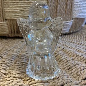 Vintage  Biederman crystal Angel candle holder